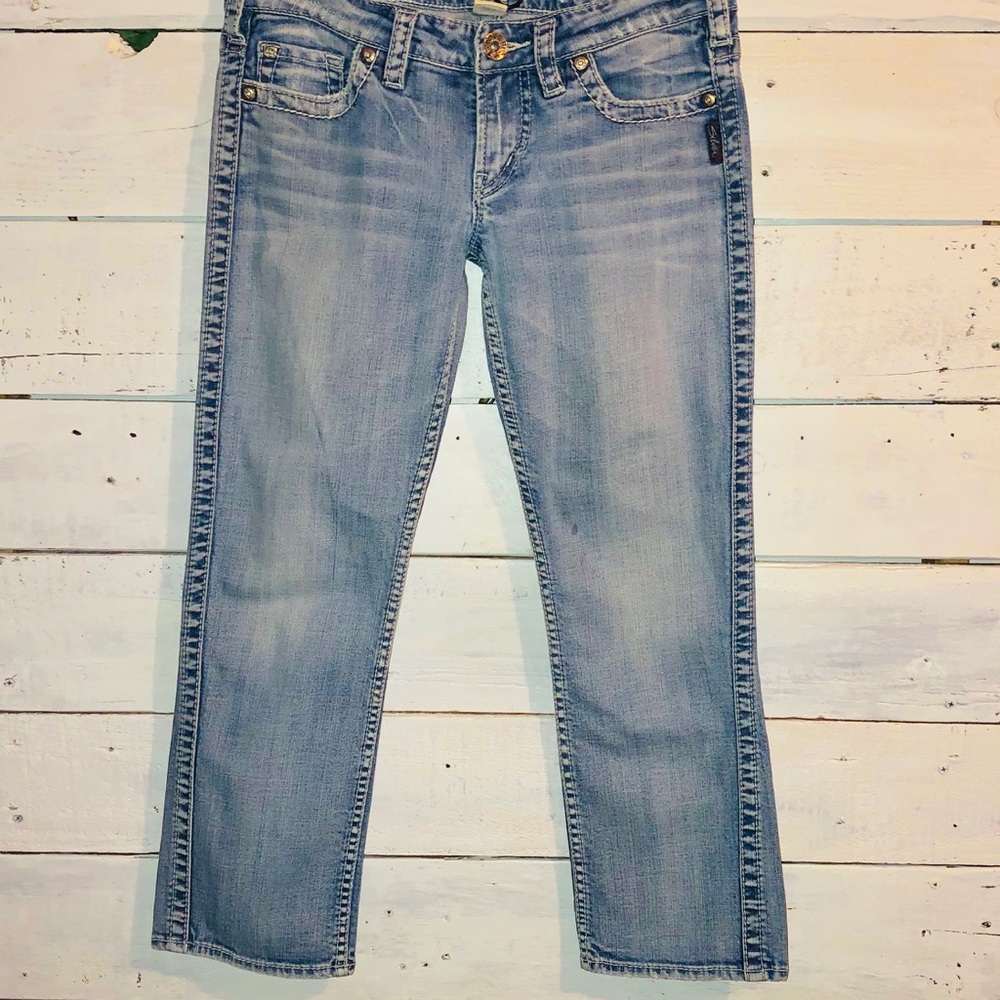 Silver Frances Capris sz 28 - Picture 6 of 8